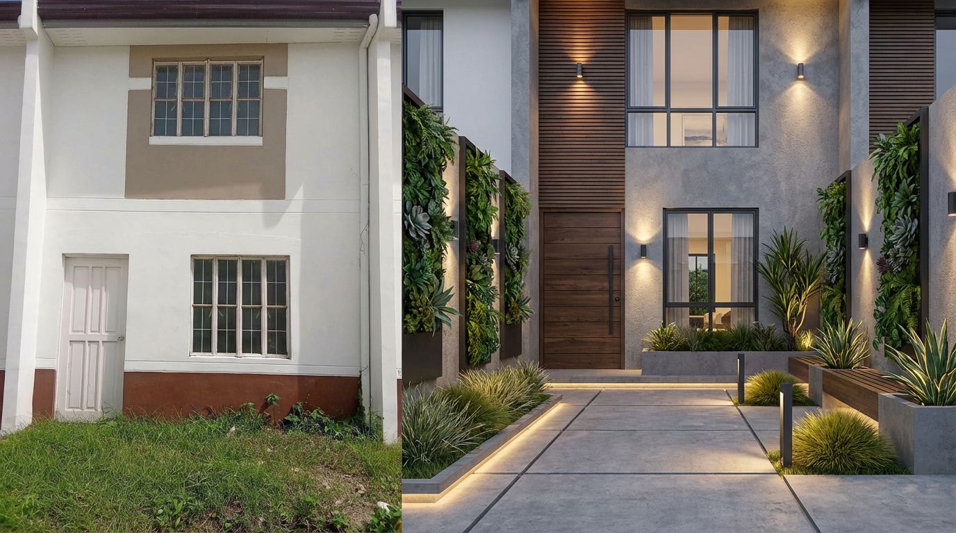 Modern construction site with crane and building foundation